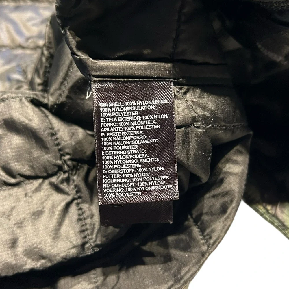 The North Face ThermoBall Camo Puffer Jacket Lightweight Men’s Medium